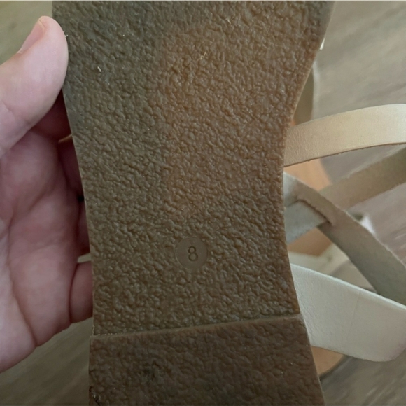 SOLD Madewell The Boardwalk Ankle-Wrap Sandal Leather Strappy Flats - Picture 8 of 8